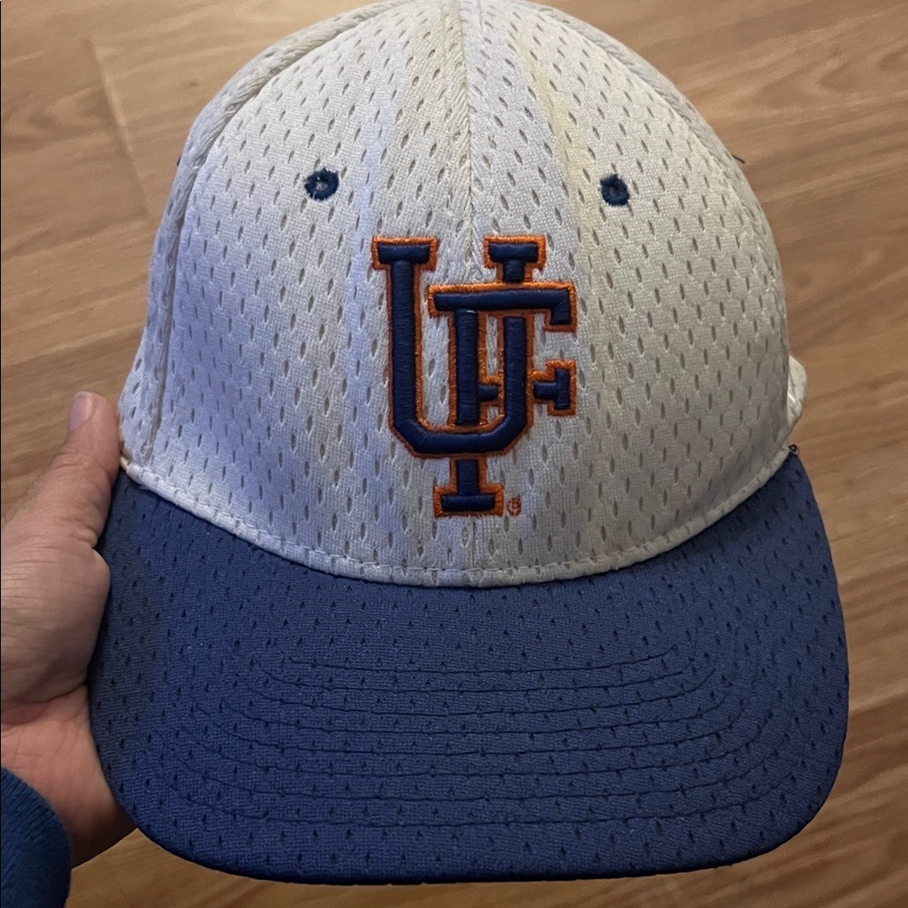 Zephyr Gators White Mesh Cap with Orange Embroidery
